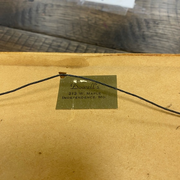 Antique Buffalo Pottery Campbell’s Soup Kids BABY Food Dish BOWL Wood Frame USA - Picture 4 of 13